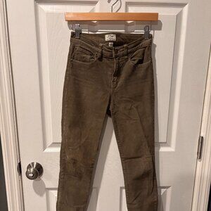 J. Crew Lookout High Rise Skinny Corduroy Pants
